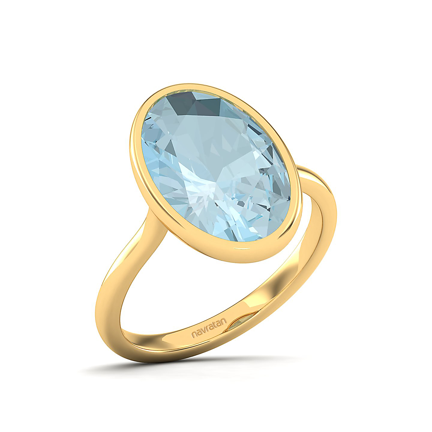 The Erudite Aquamarine Gold Ring