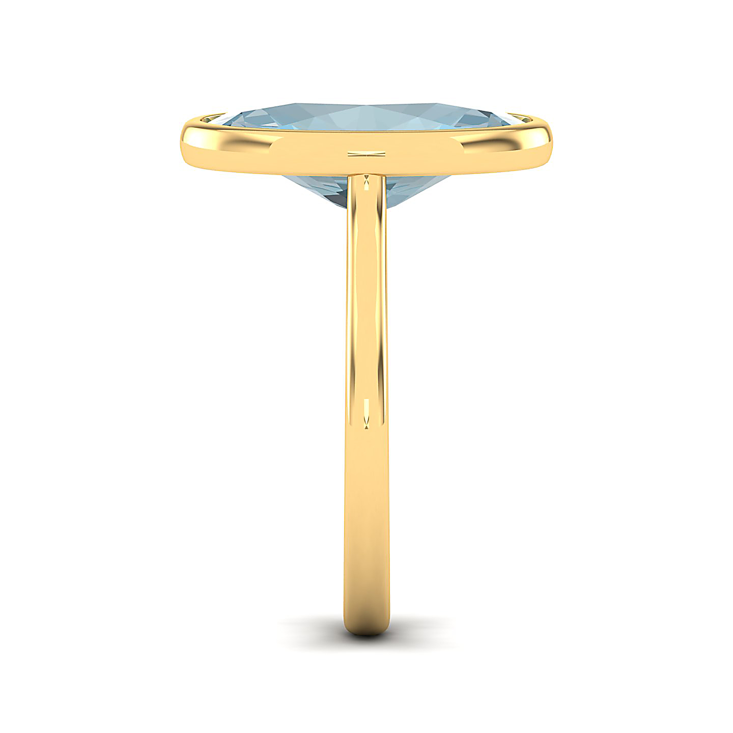 The Erudite Aquamarine Gold Ring