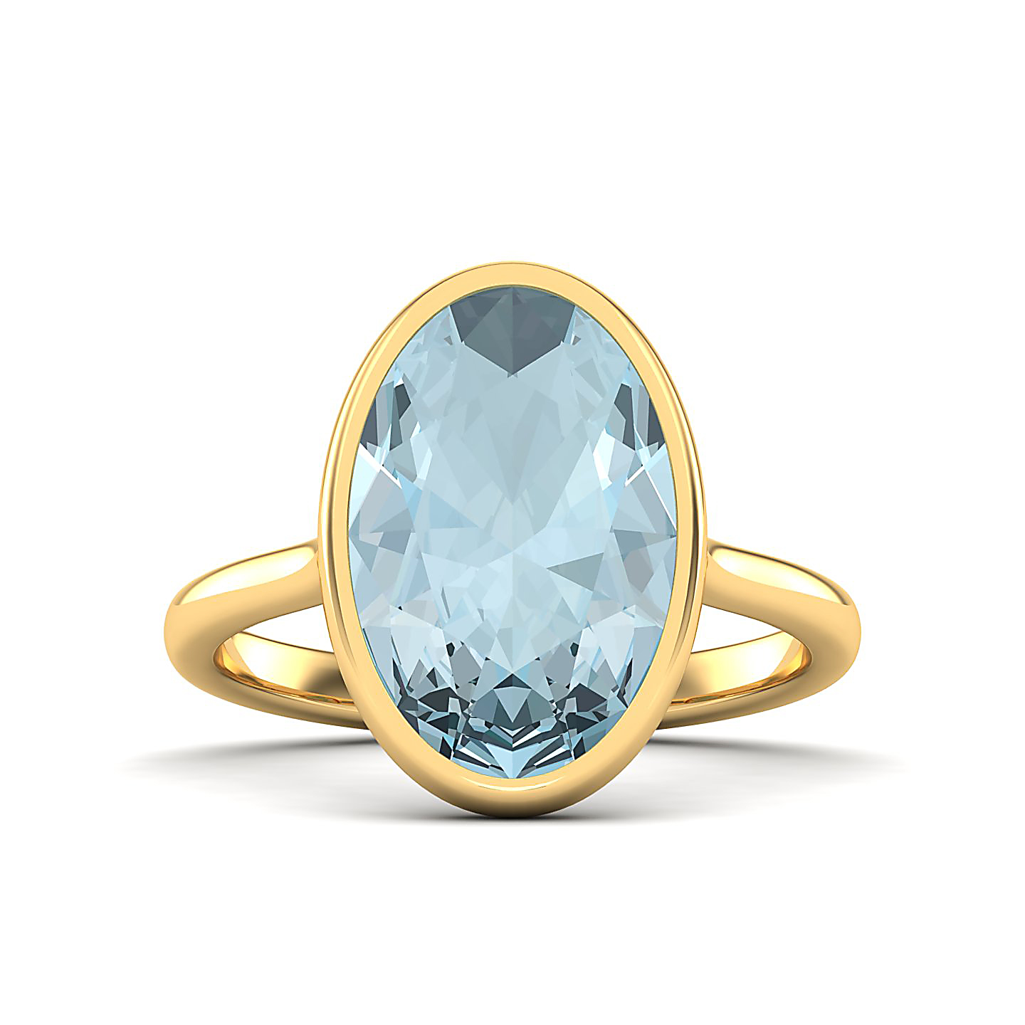 The Erudite Aquamarine Gold Ring