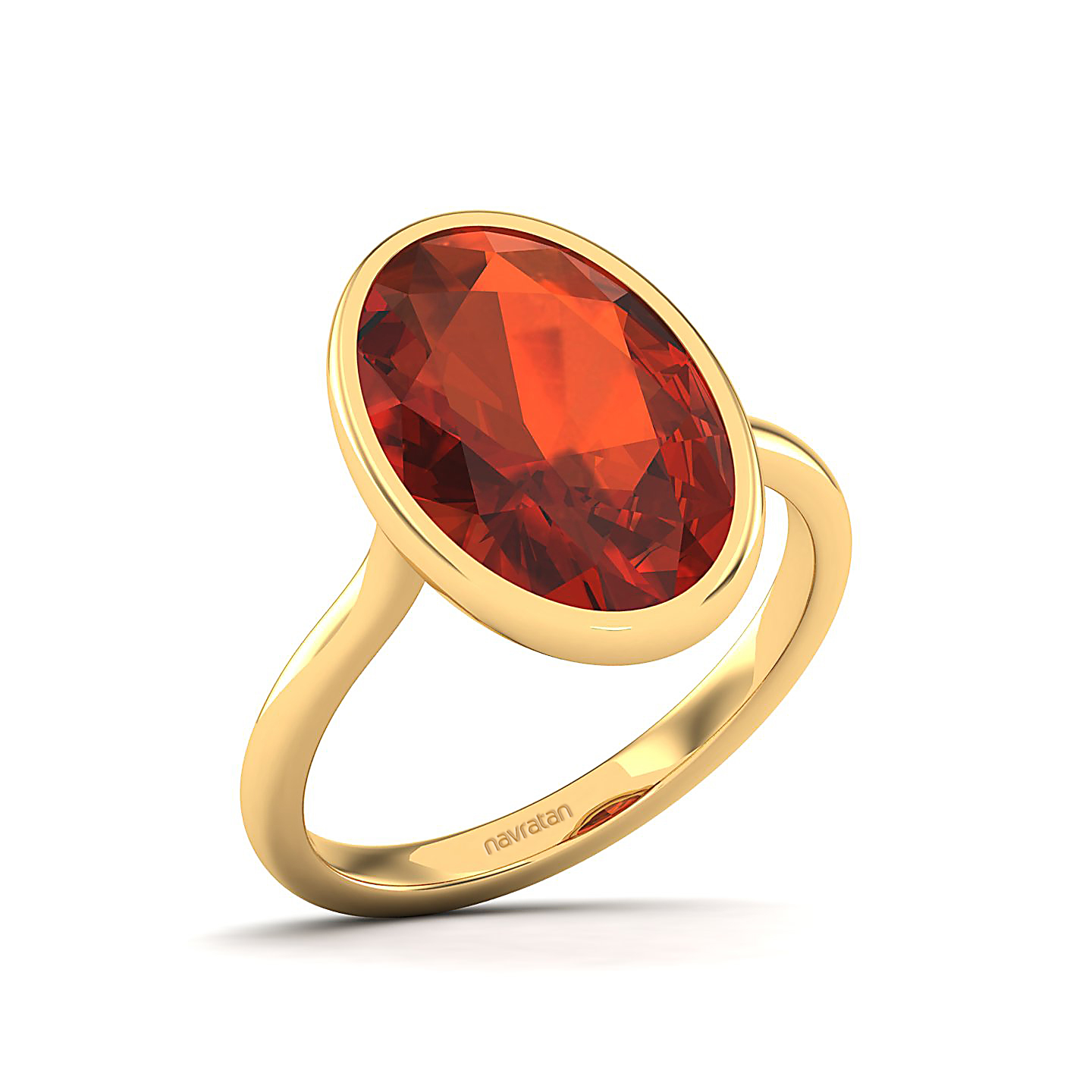 The Erudite Hessonite Gold Ring