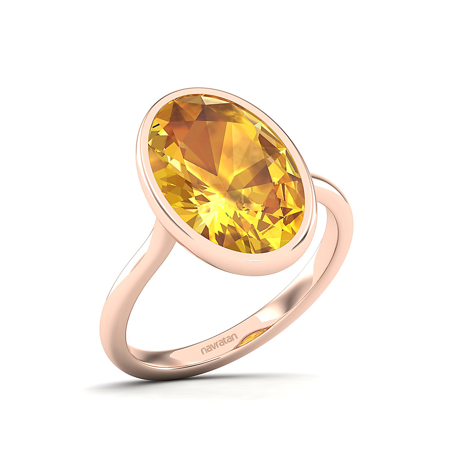 The Erudite Yellow Sapphire Gold Ring