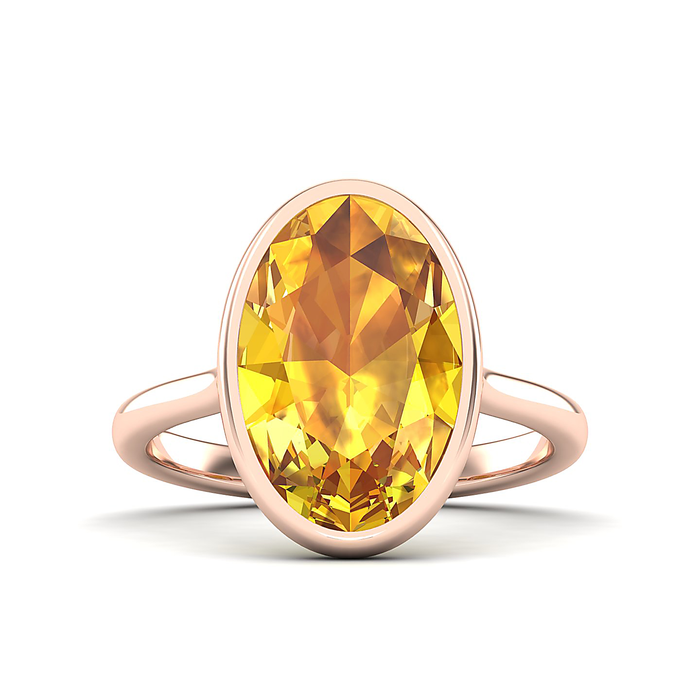 The Erudite Yellow Sapphire Gold Ring