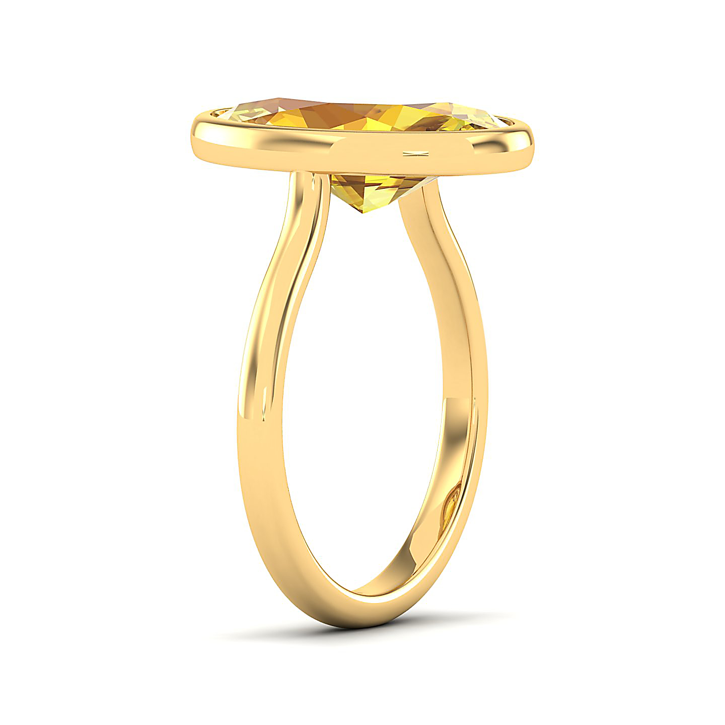The Erudite Yellow Sapphire Gold Ring