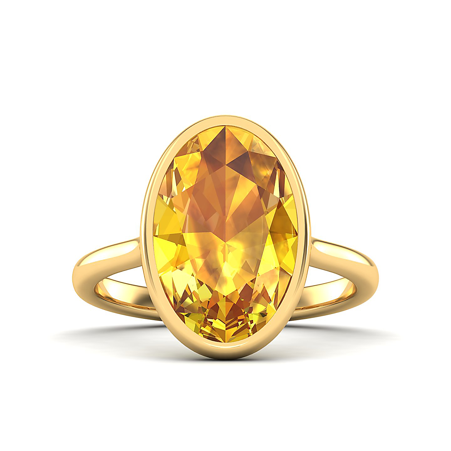 The Erudite Yellow Sapphire Gold Ring