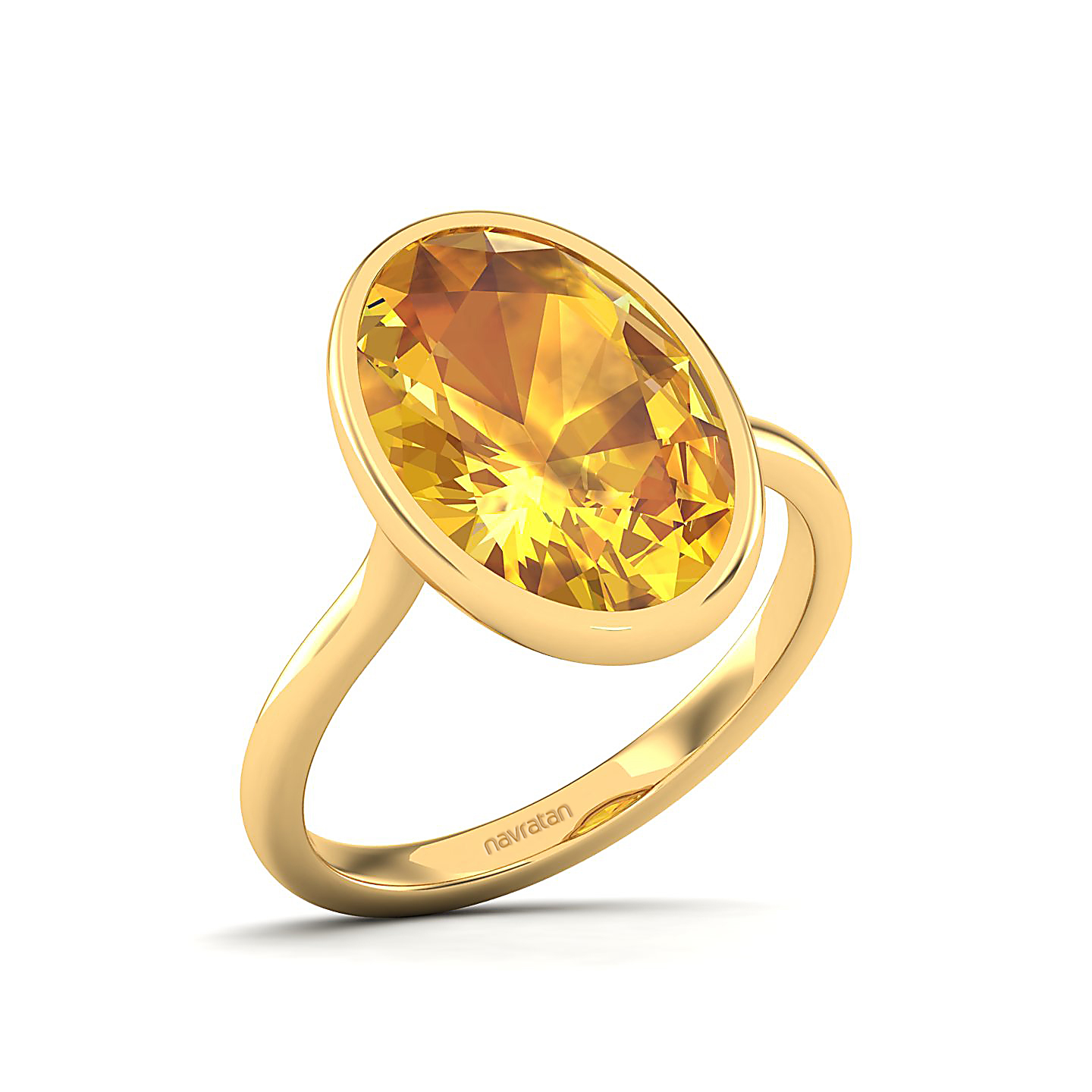 The Erudite Yellow Sapphire Gold Ring