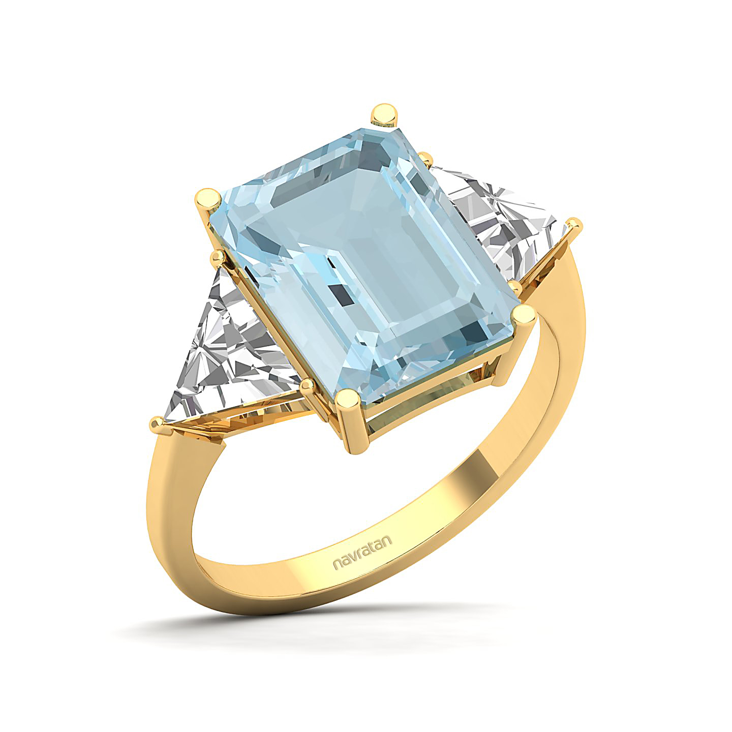 The Eternal Three Stone Aquamarine Ring