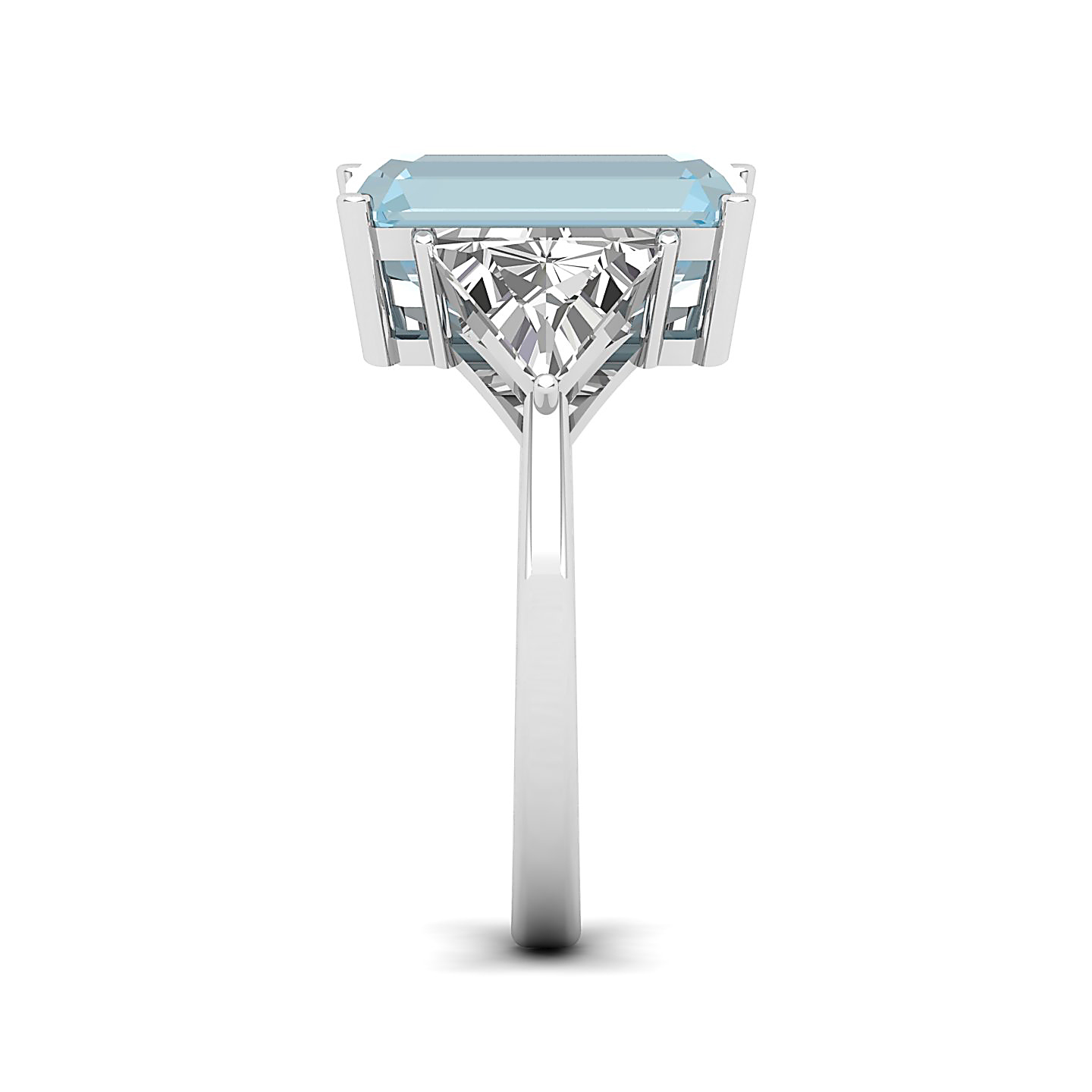 The Eternal Three Stone Aquamarine Ring