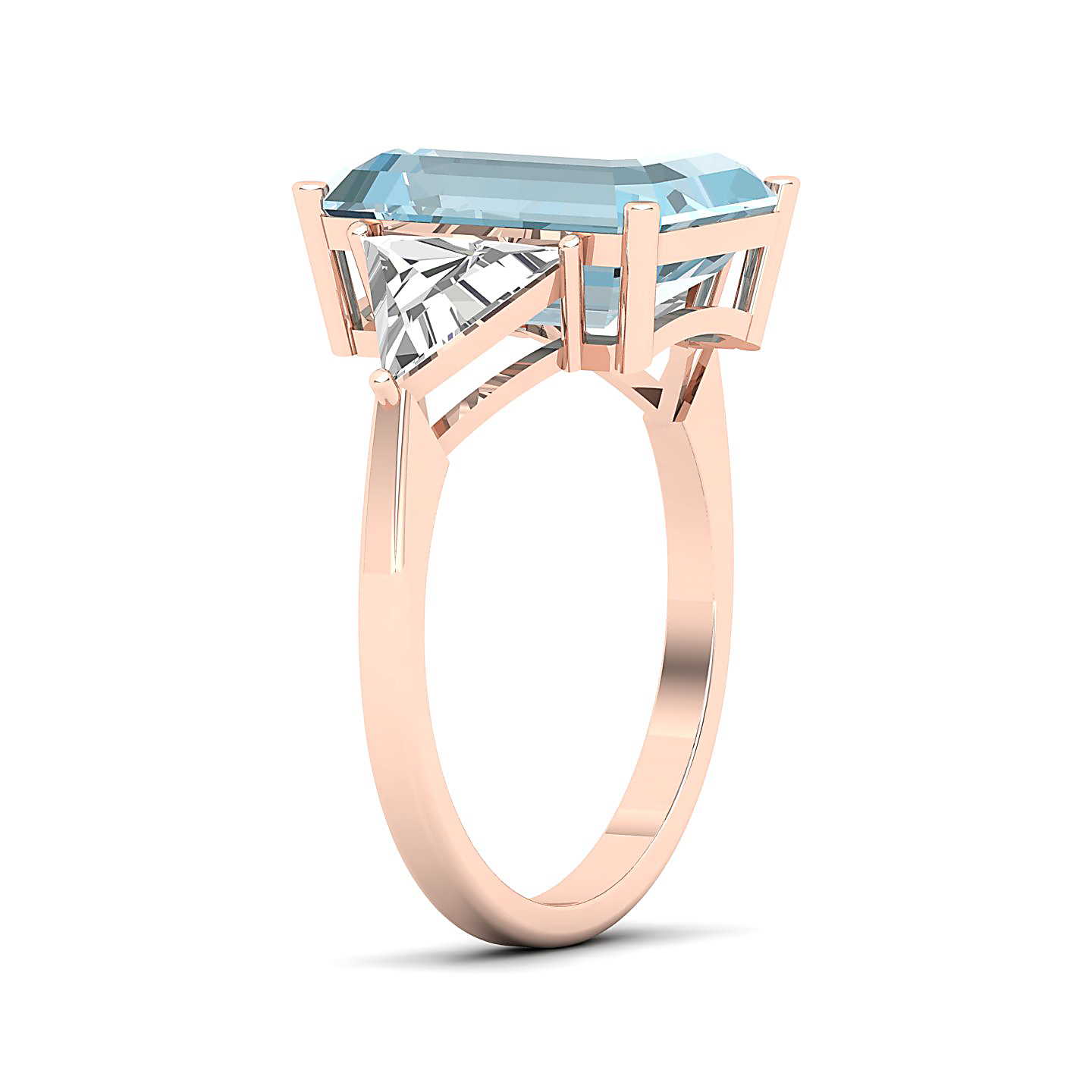 The Eternal Three Stone Aquamarine Ring