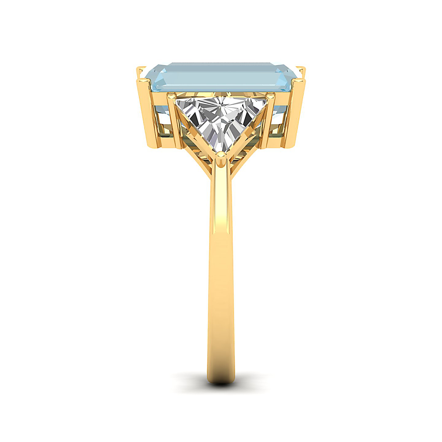 The Eternal Three Stone Aquamarine Ring
