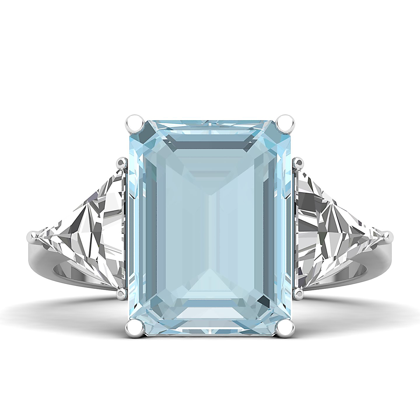 The Eternal Three Stone Aquamarine Ring