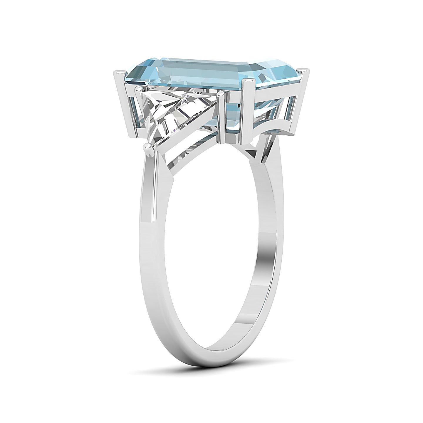 The Eternal Three Stone Aquamarine Ring