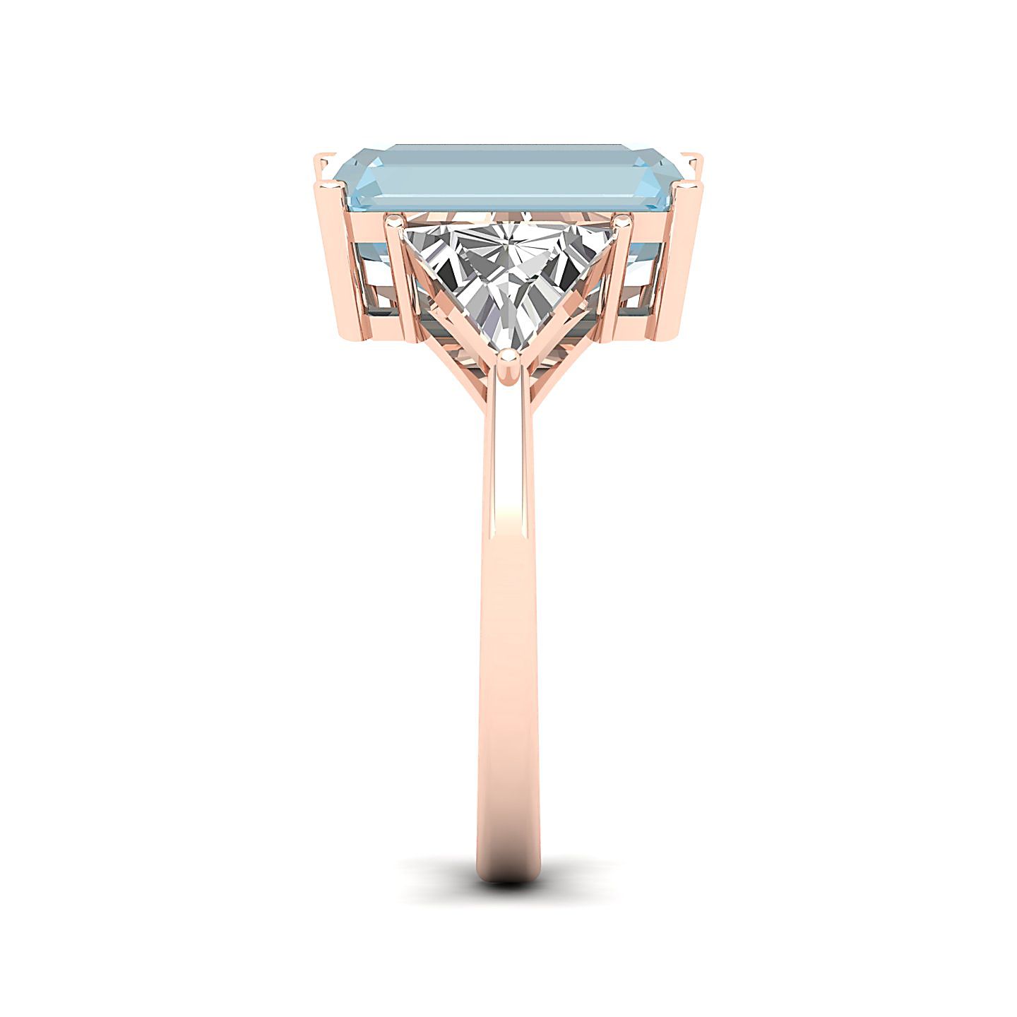The Eternal Three Stone Aquamarine Ring