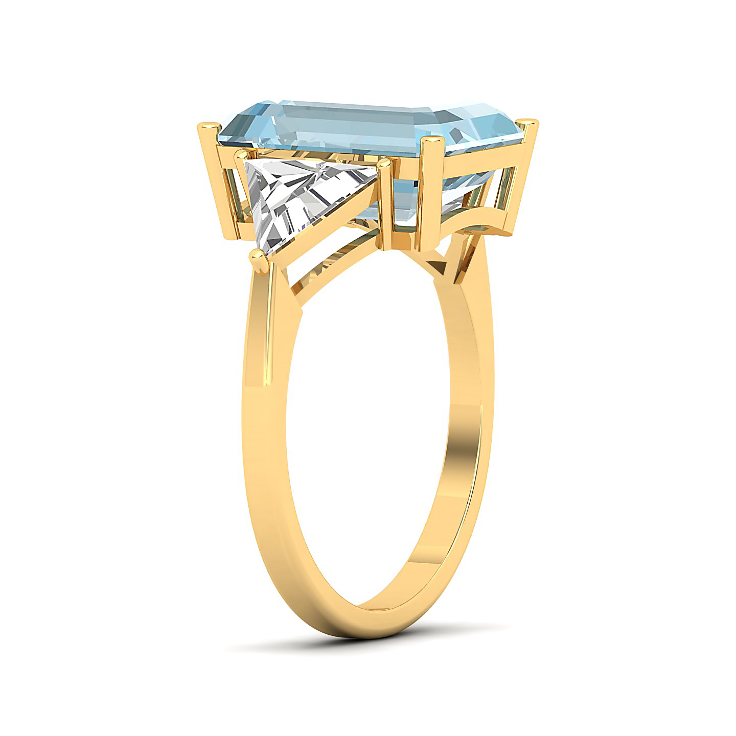 The Eternal Three Stone Aquamarine Ring