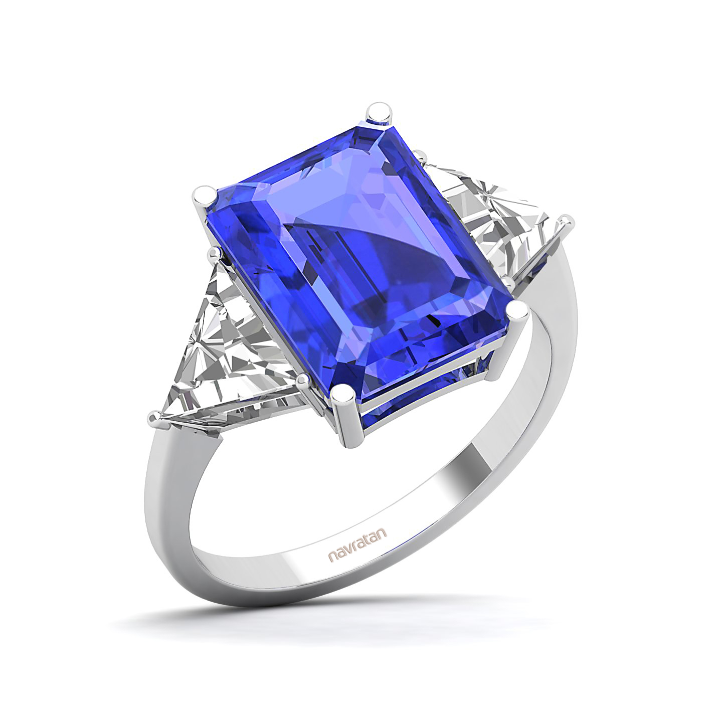 The Eternal Three Stone Tanzanite ring