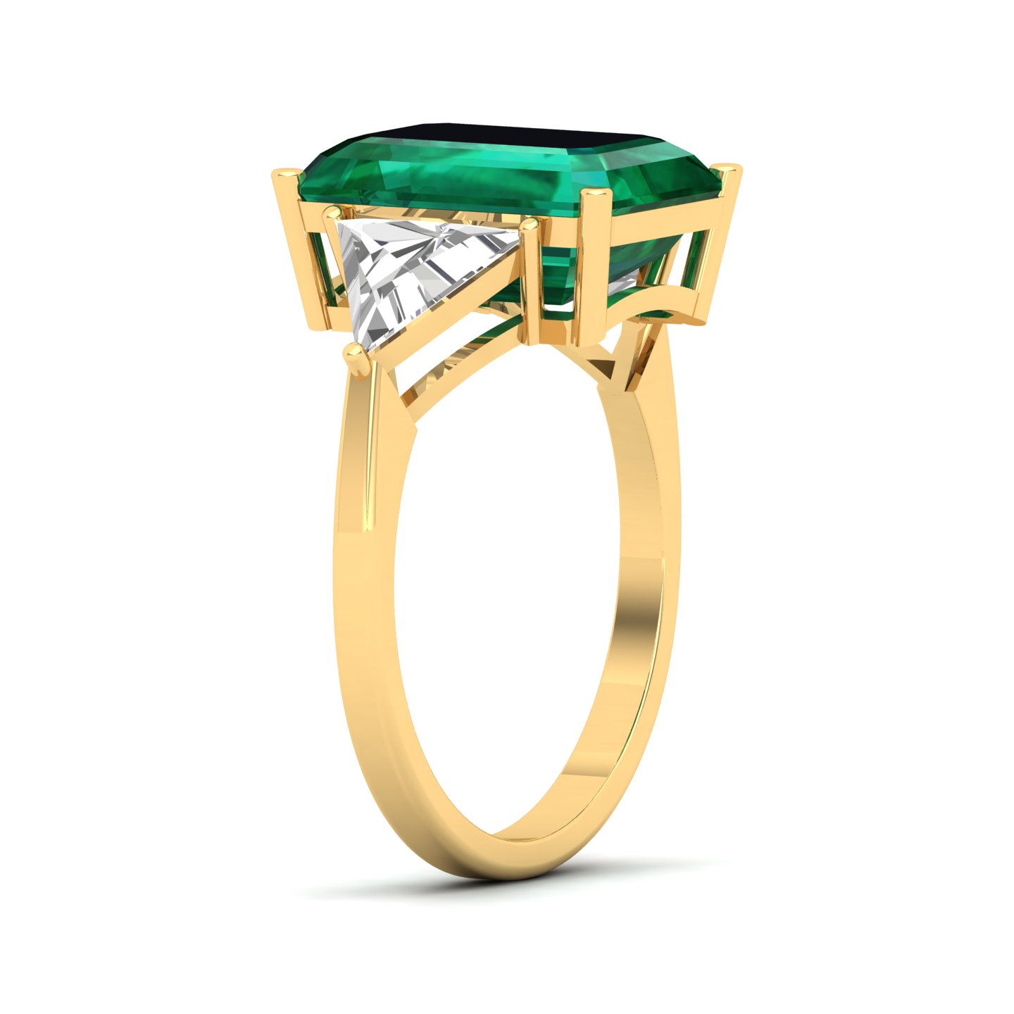 The Eternal Three StoneEmerald Ring