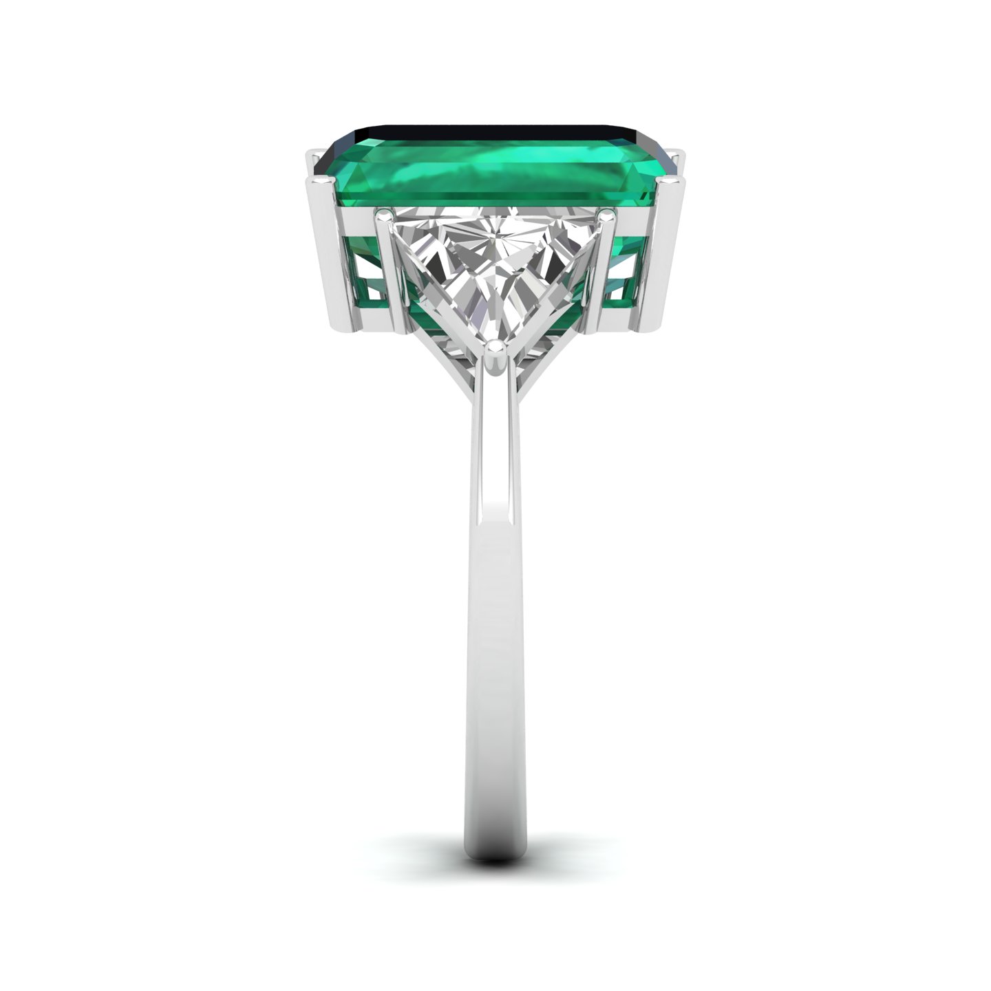 The Eternal Three StoneEmerald Ring