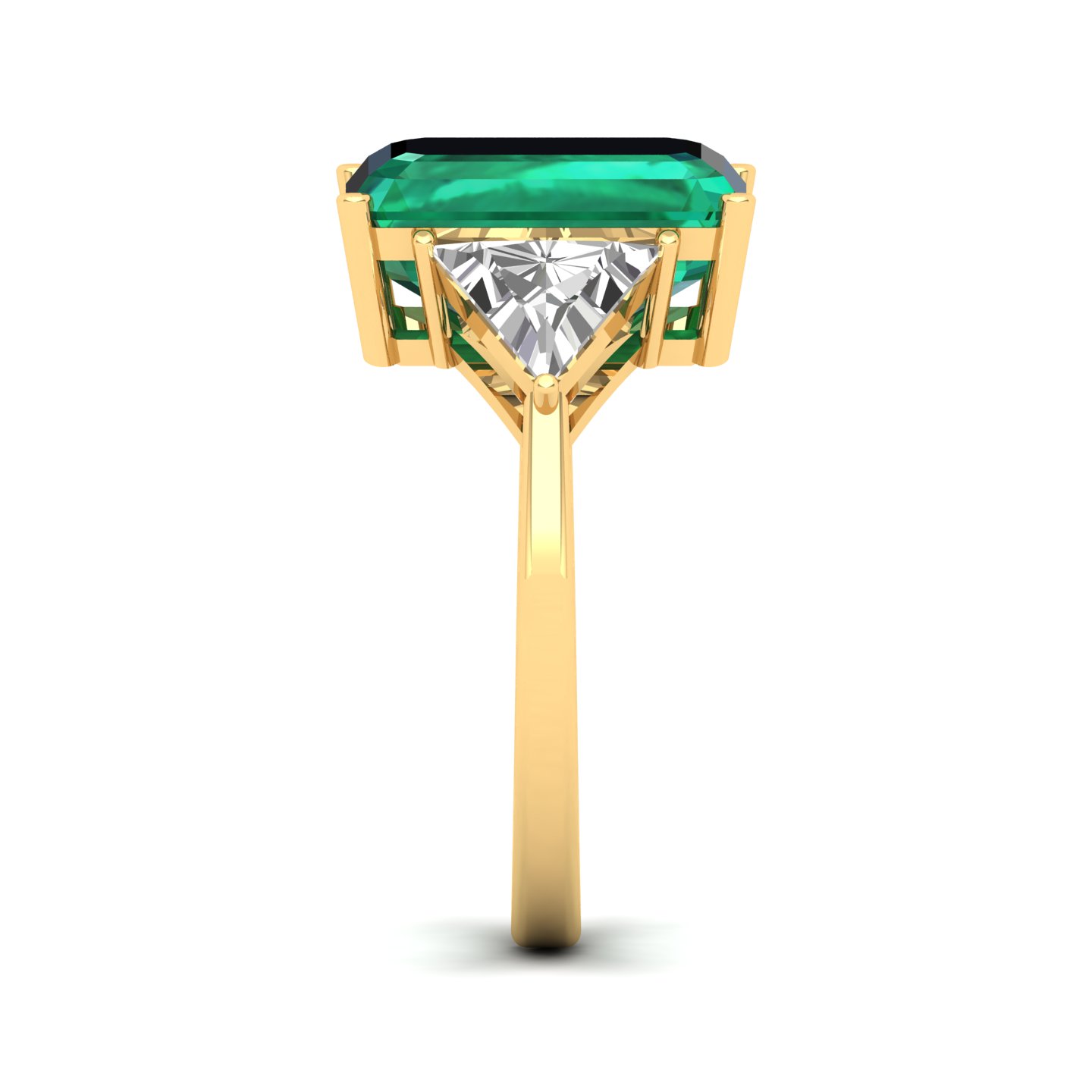 The Eternal Three StoneEmerald Ring