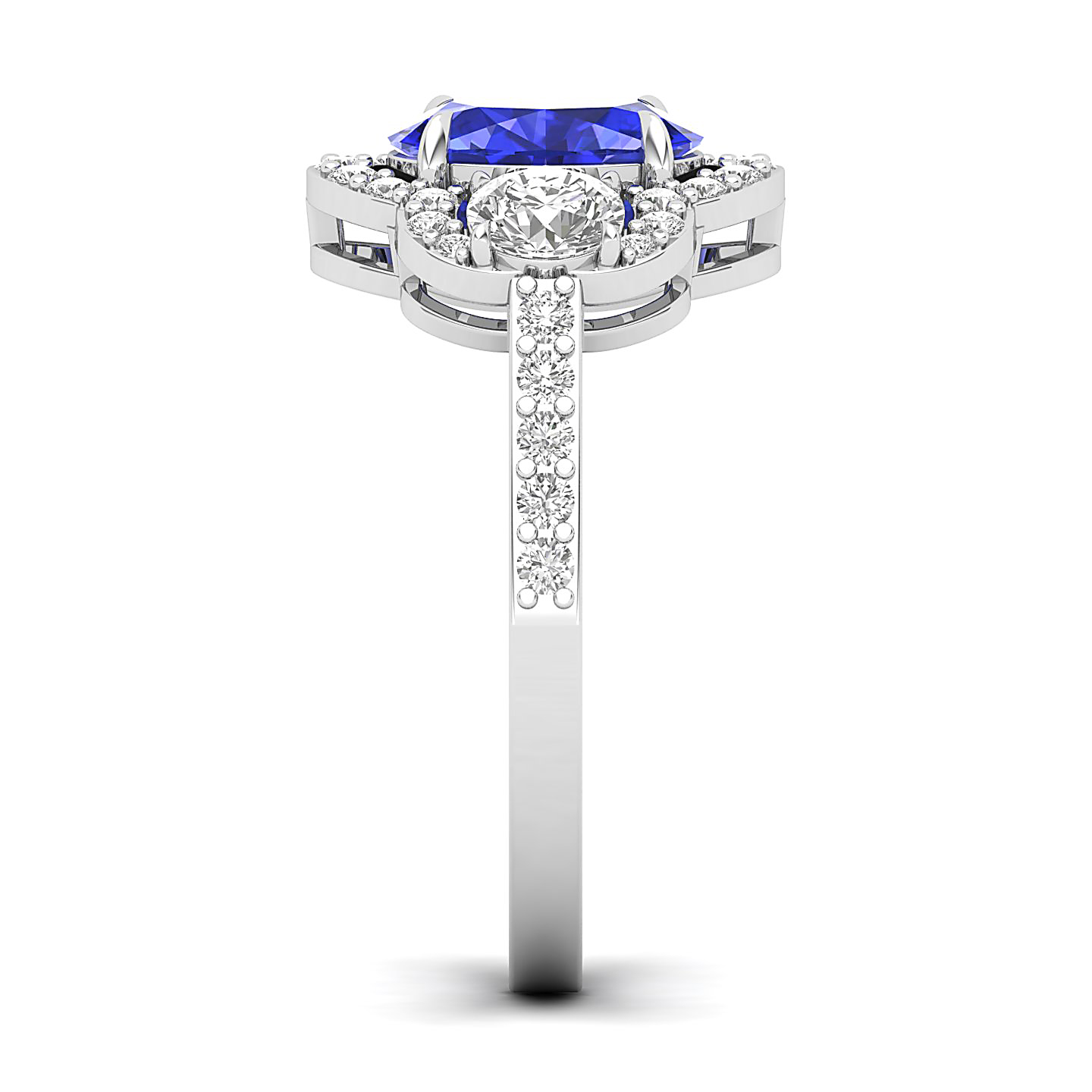 The Extravagant Cluster Tanzanite Ring