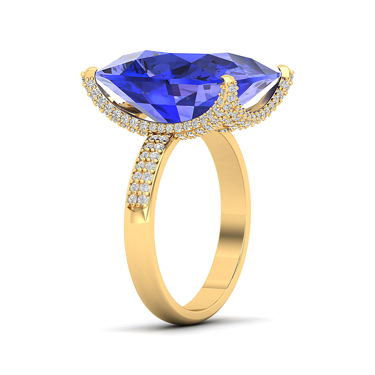 The Fiery Single Stone Tanzanite ring