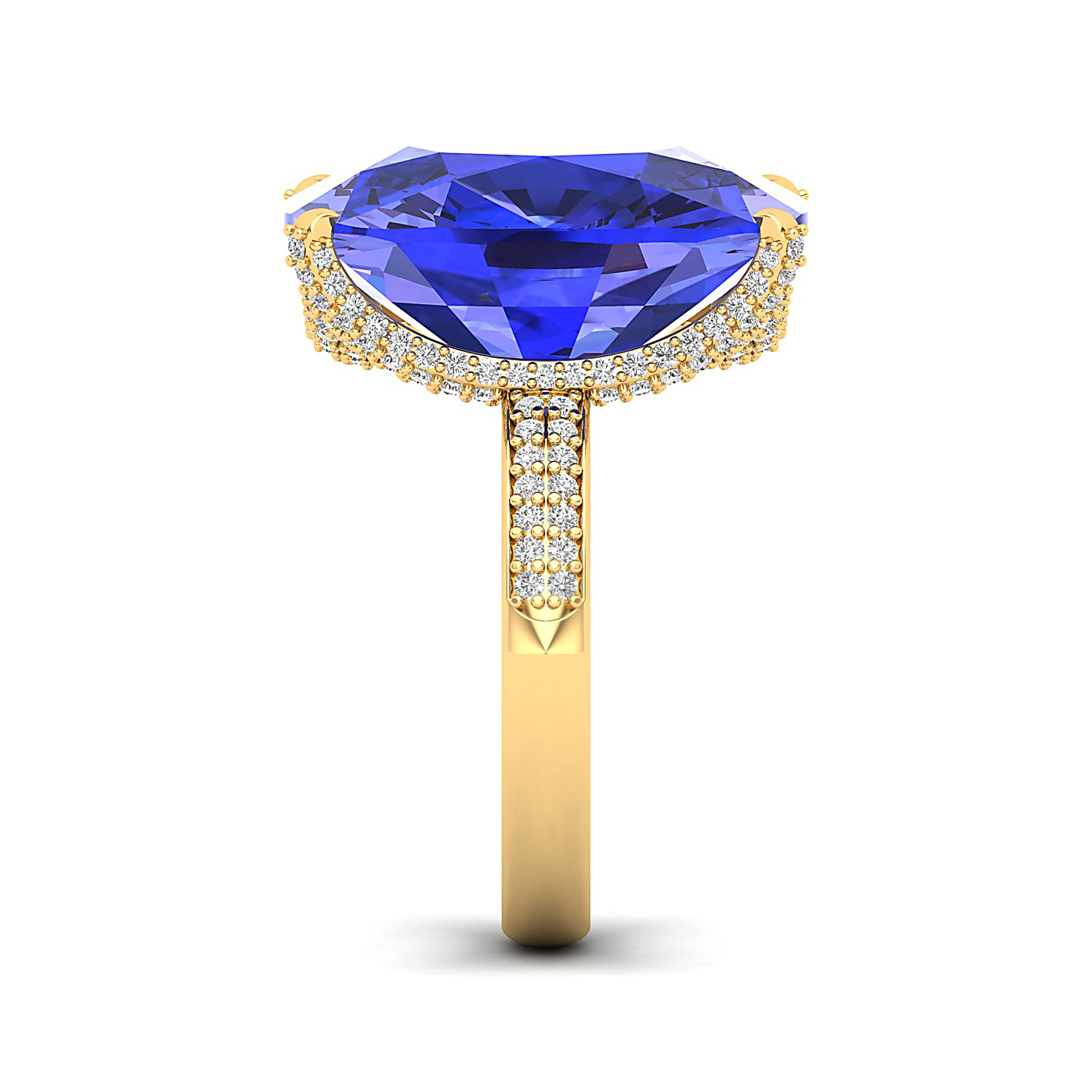 The Fiery Single Stone Tanzanite ring