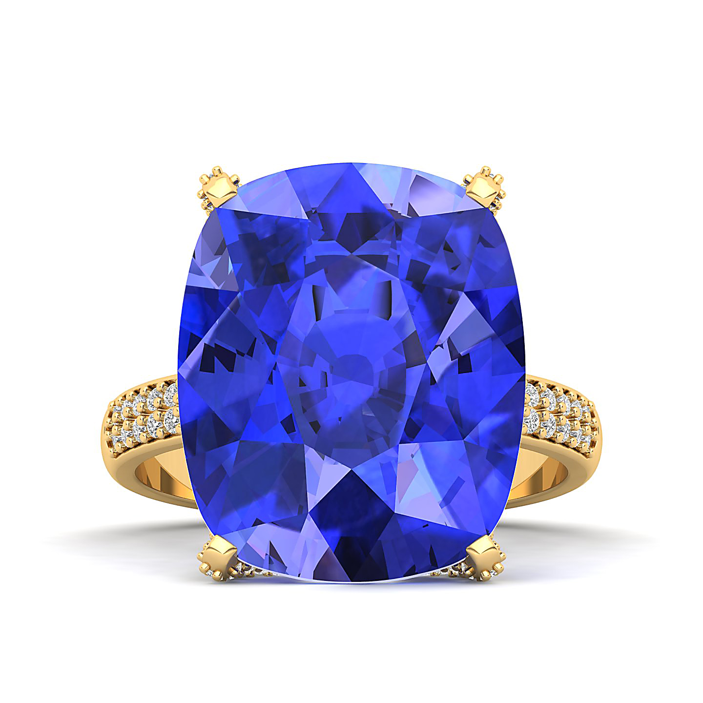 The Fiery Single Stone Tanzanite ring