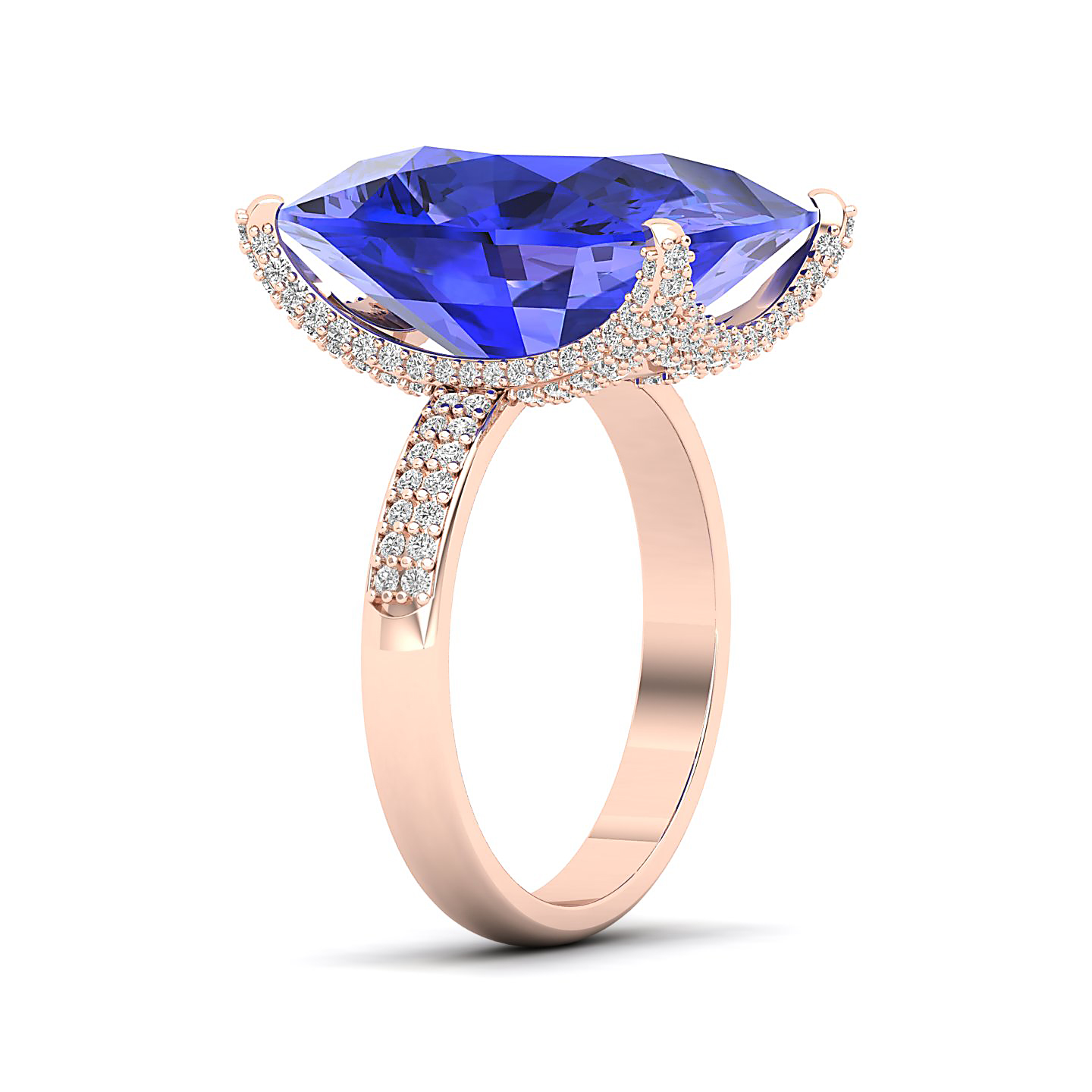 The Fiery Single Stone Tanzanite ring