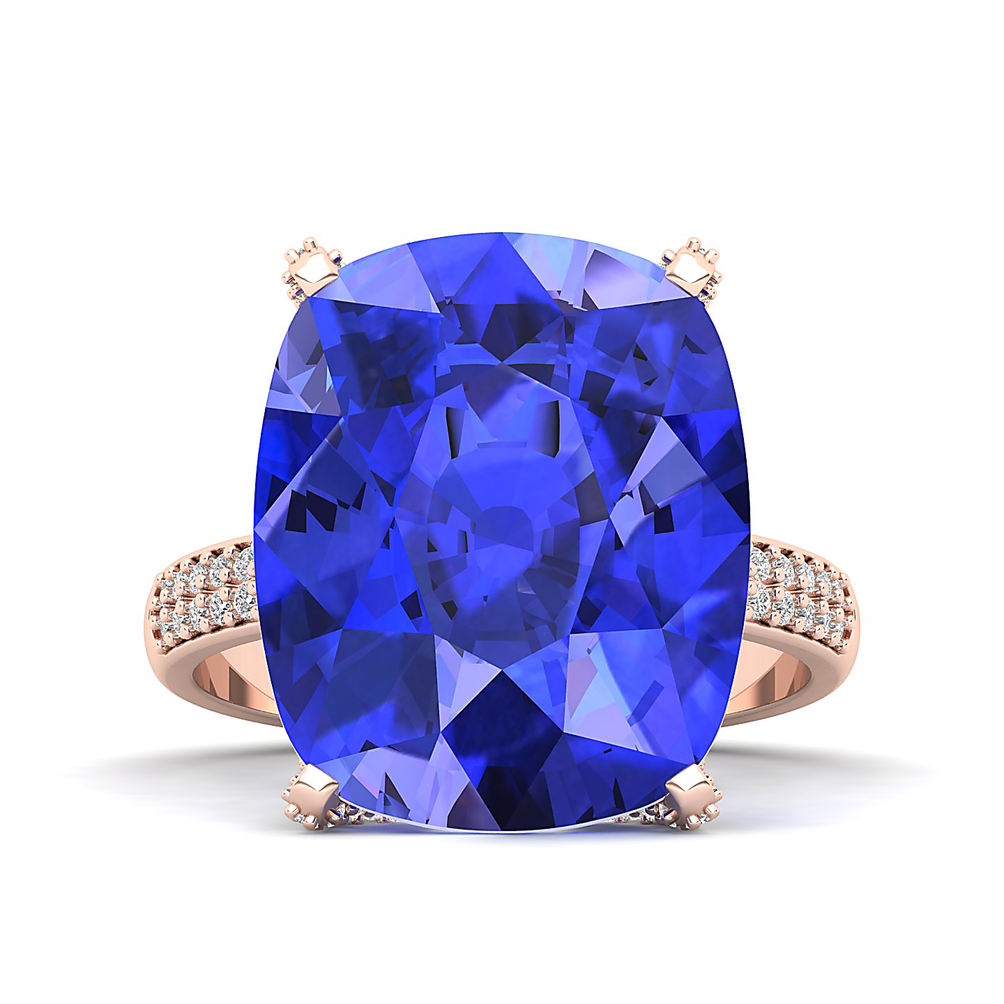 The Fiery Single Stone Tanzanite ring