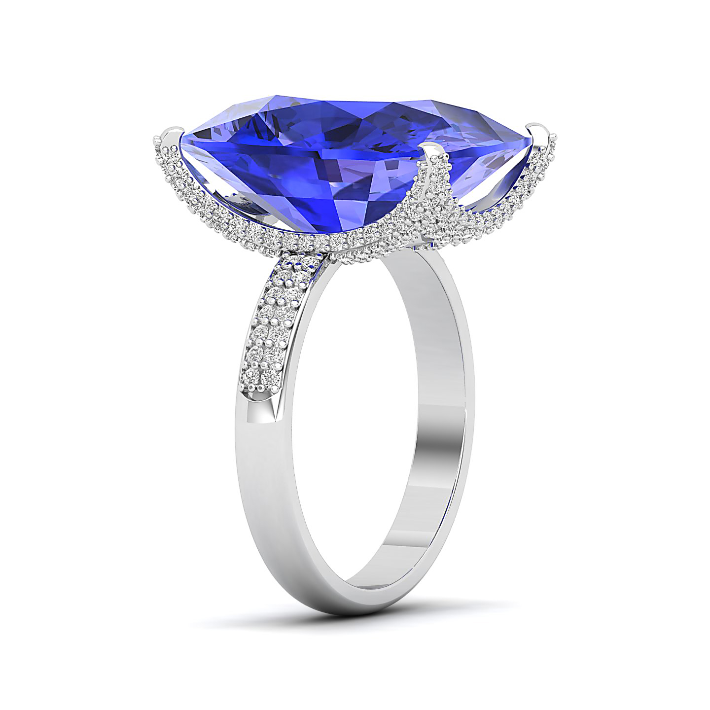 The Fiery Single Stone Tanzanite ring
