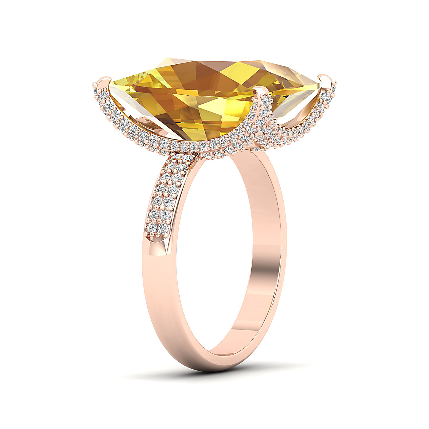 The Fiery Single Stone Yellow Sapphire Ring