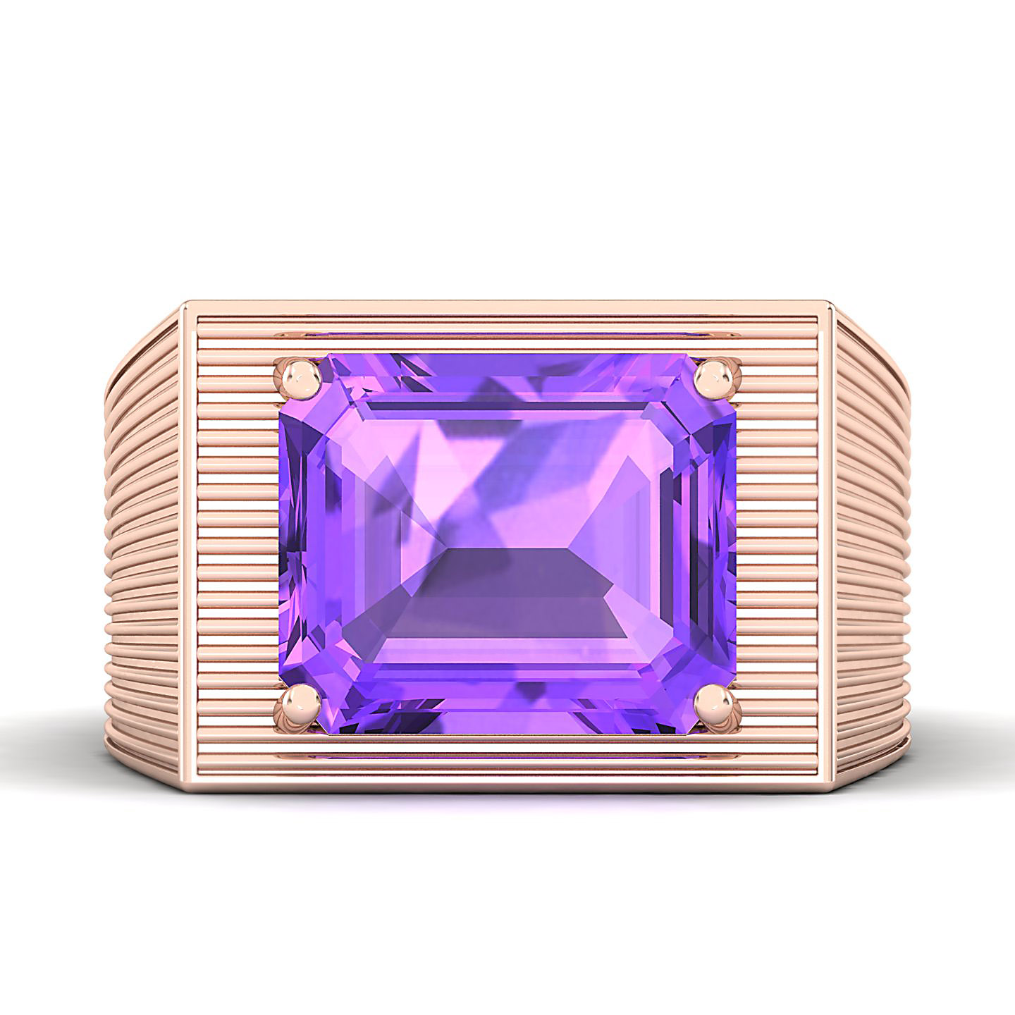 The Flaming Amethyst Gold Ring