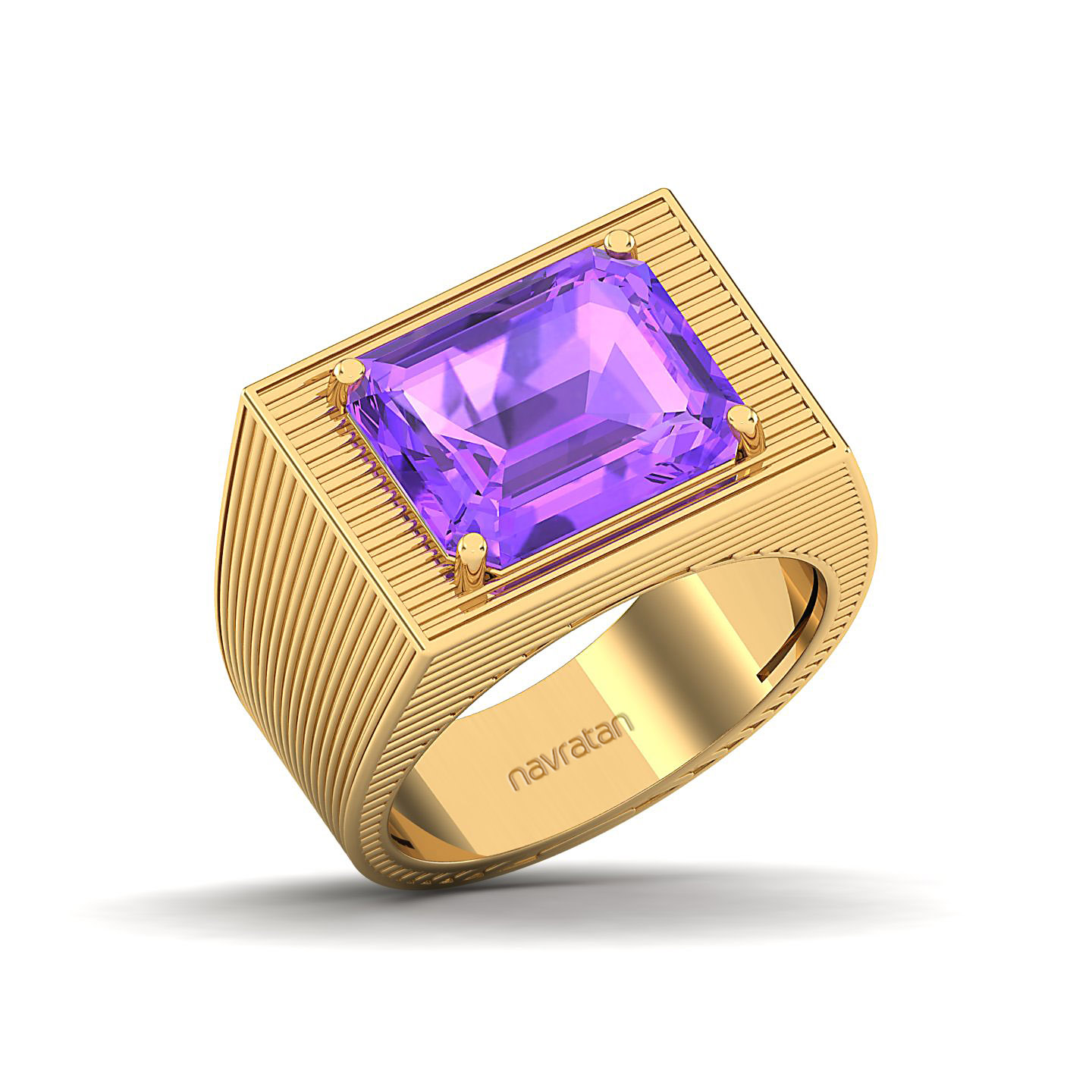 The Flaming Amethyst Gold Ring