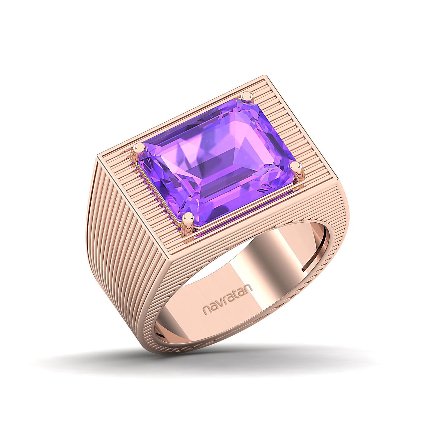 The Flaming Amethyst Gold Ring