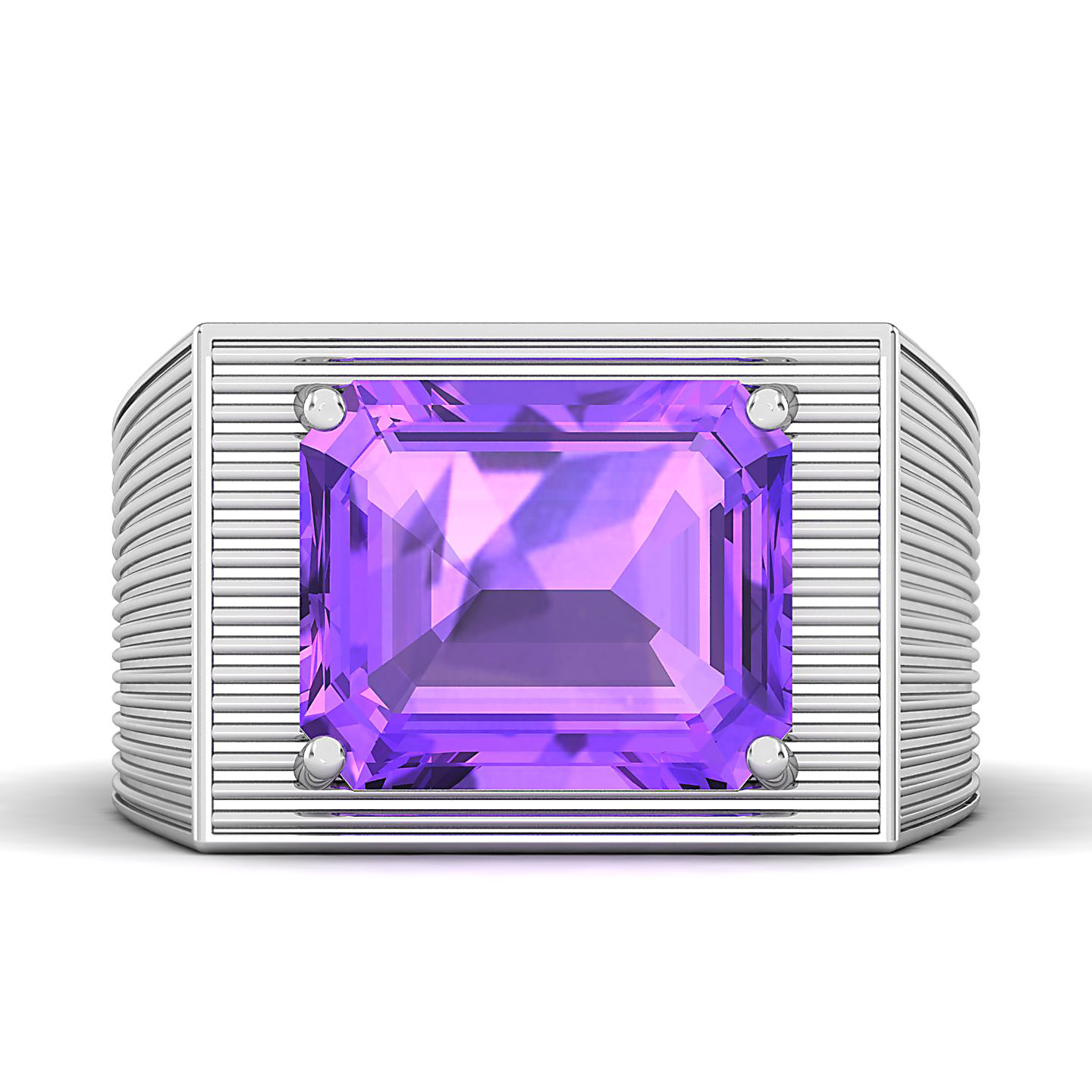 The Flaming Amethyst Gold Ring