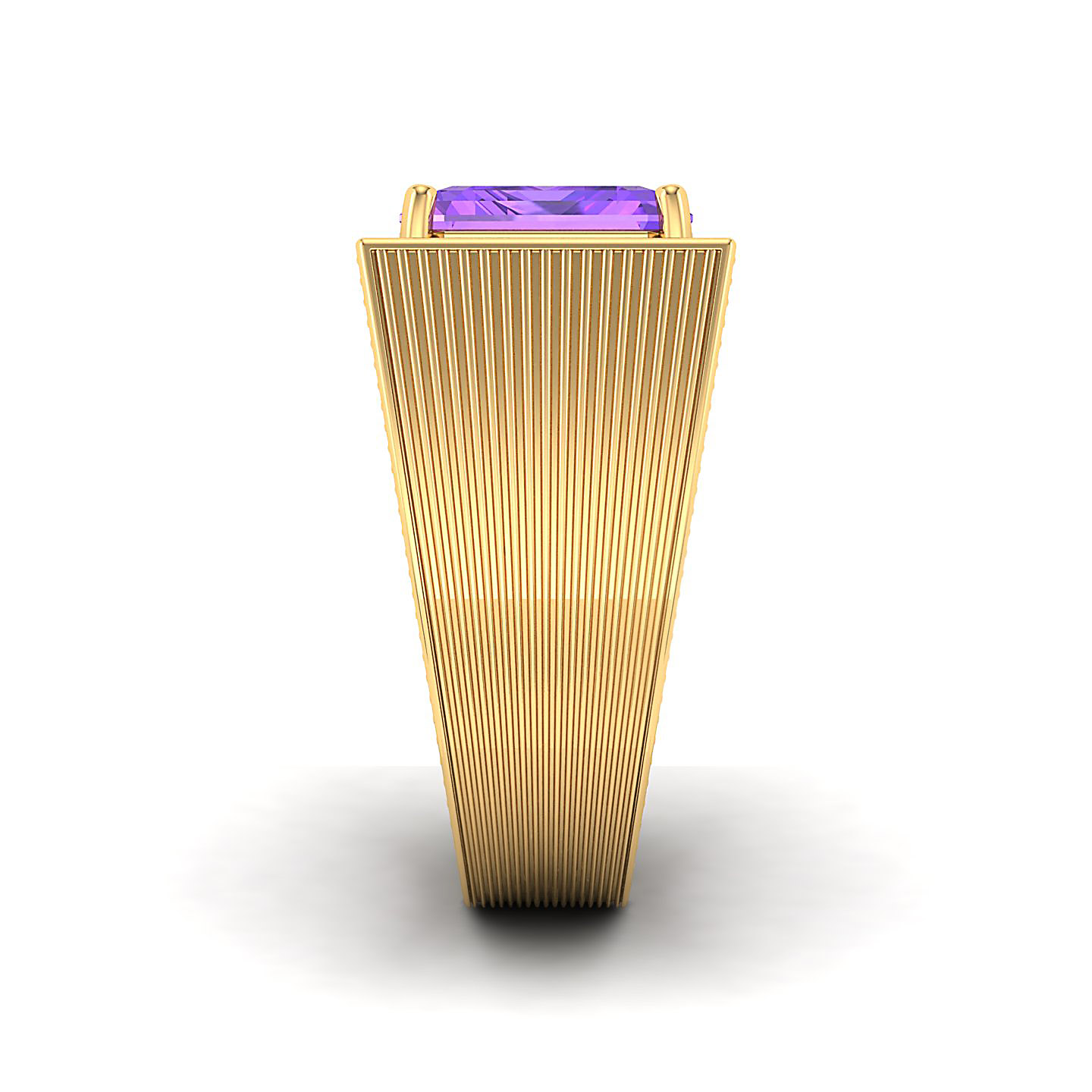 The Flaming Amethyst Gold Ring