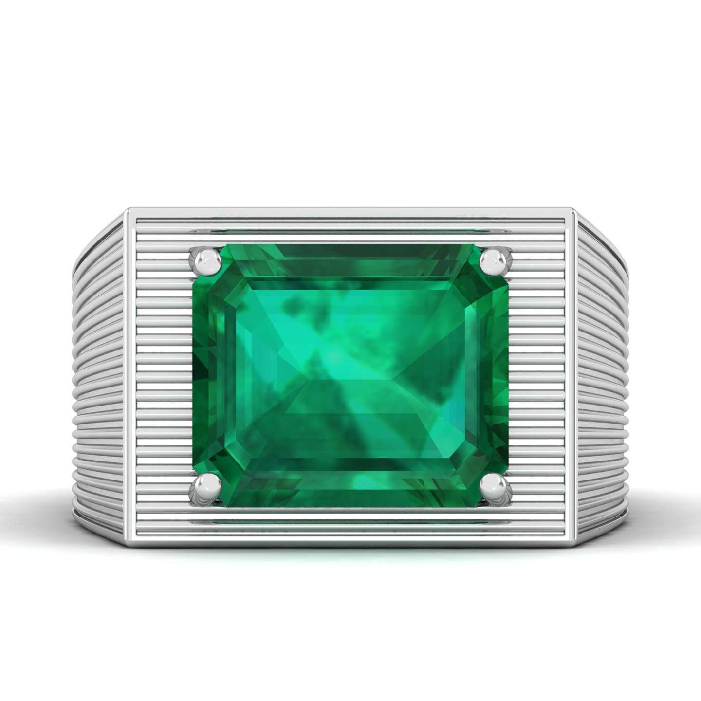 The Flaming Emerald Gold Ring