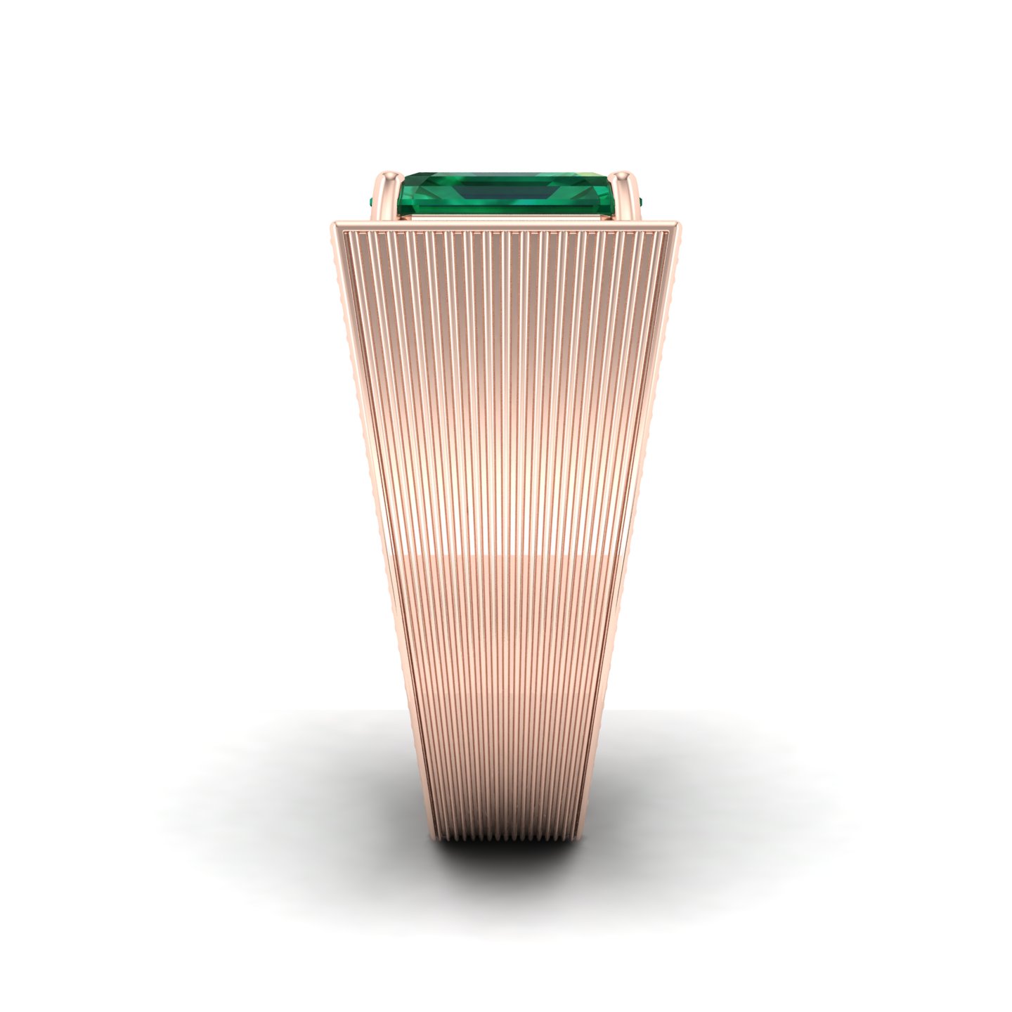 The Flaming Emerald Gold Ring