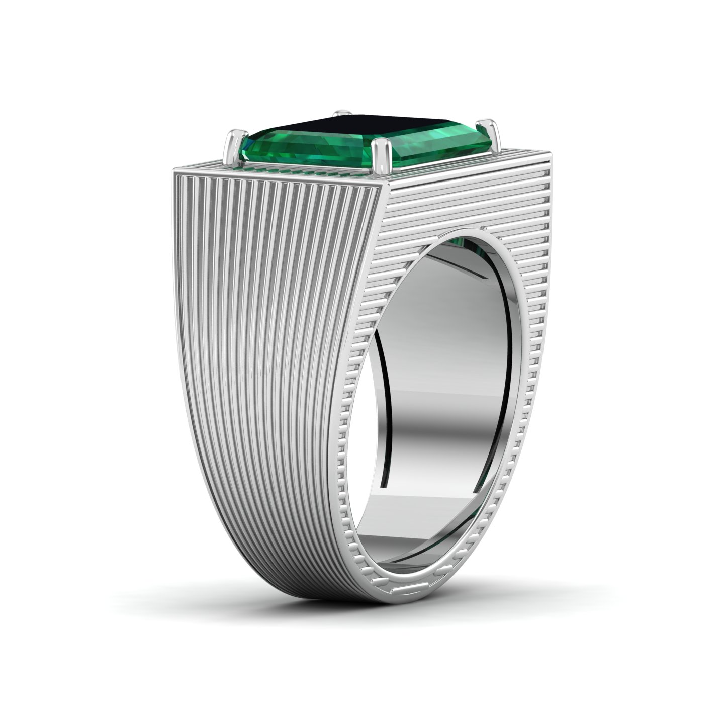 The Flaming Emerald Gold Ring