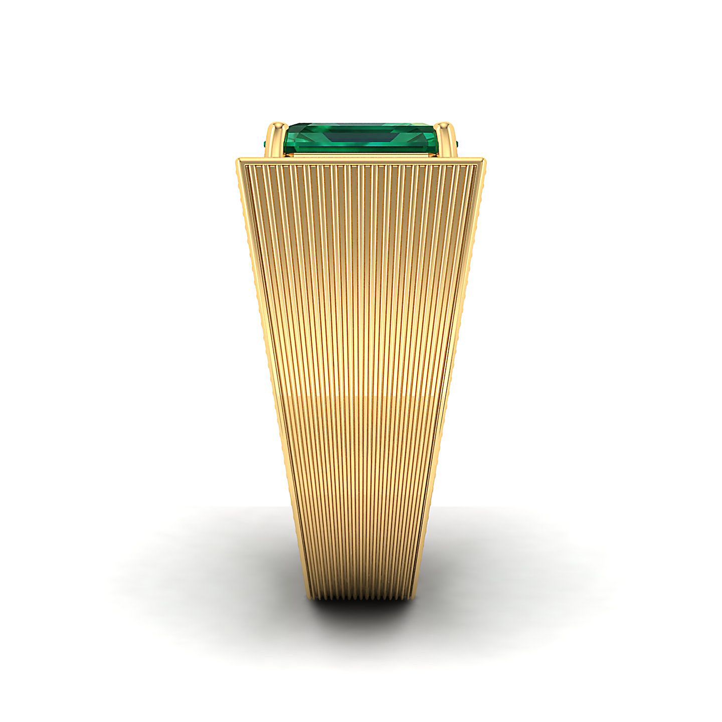 The Flaming Emerald Gold Ring