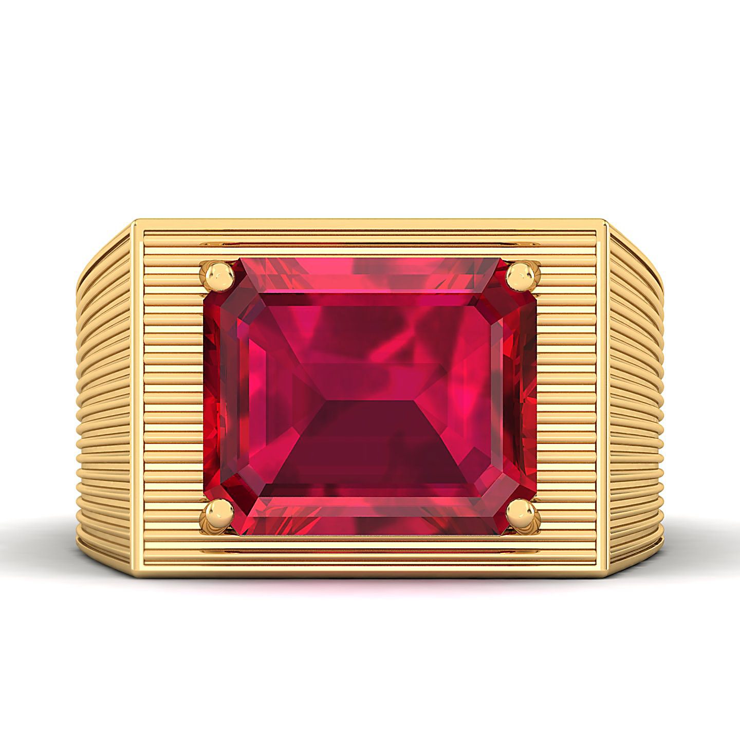 The Flaming Ruby Gold Ring