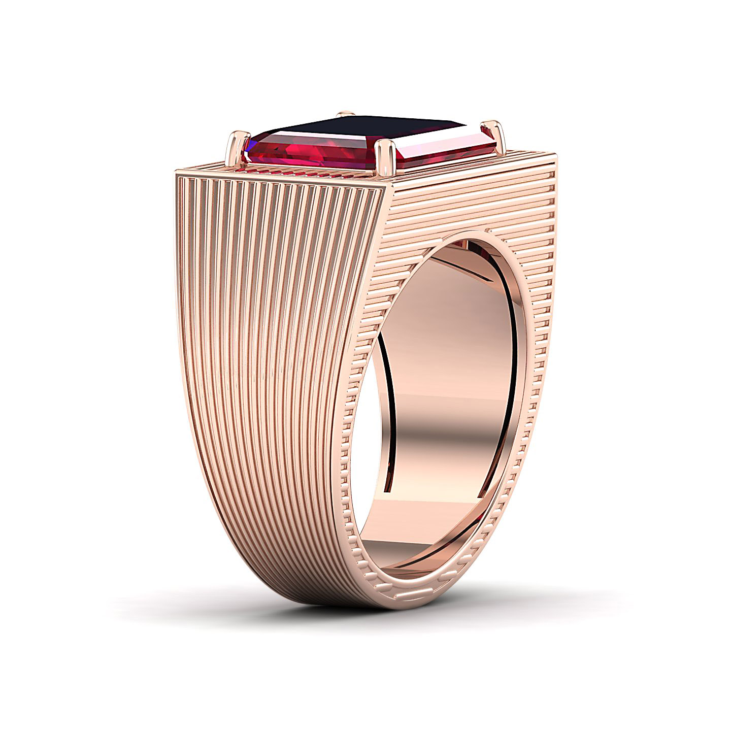 The Flaming Ruby Gold Ring