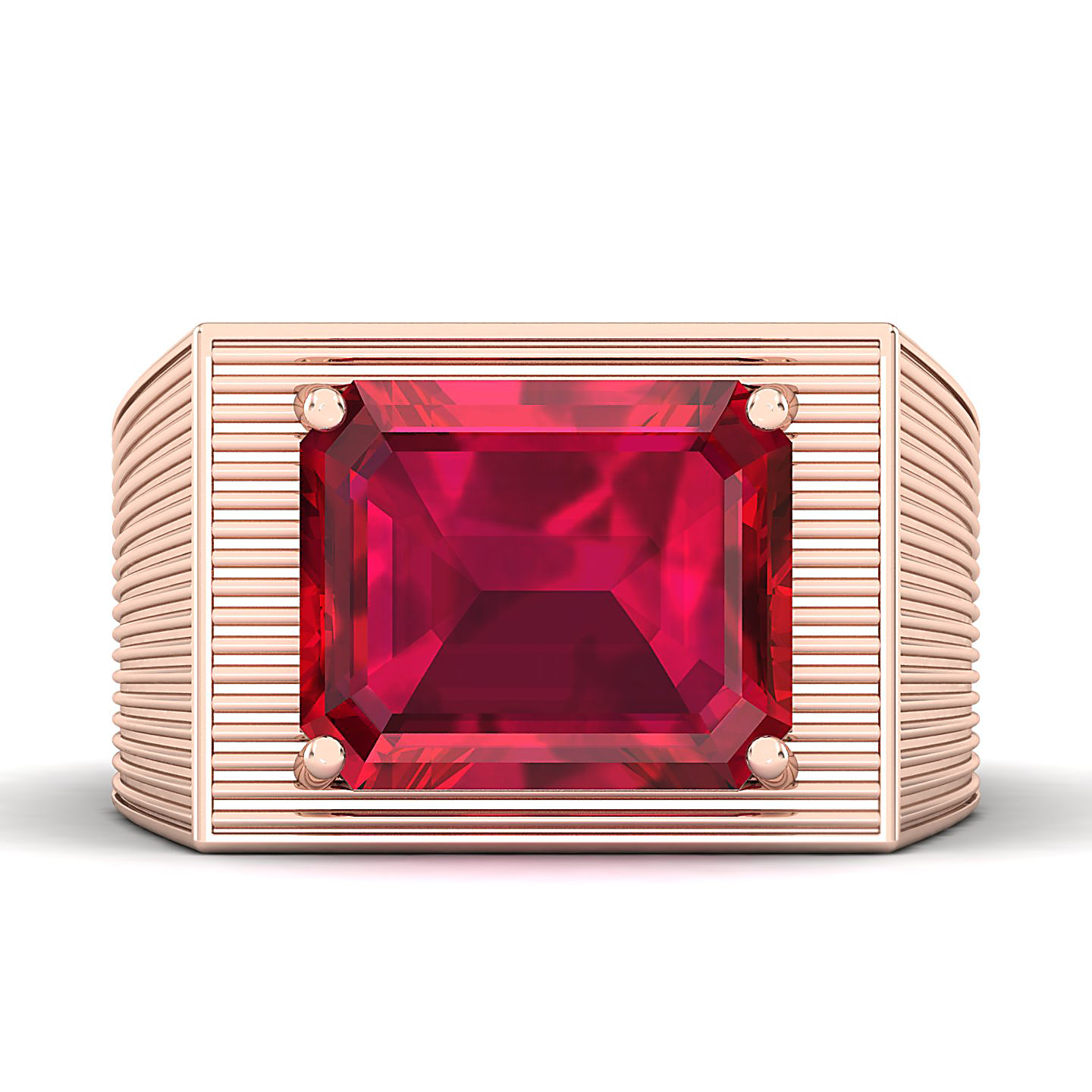 The Flaming Ruby Gold Ring