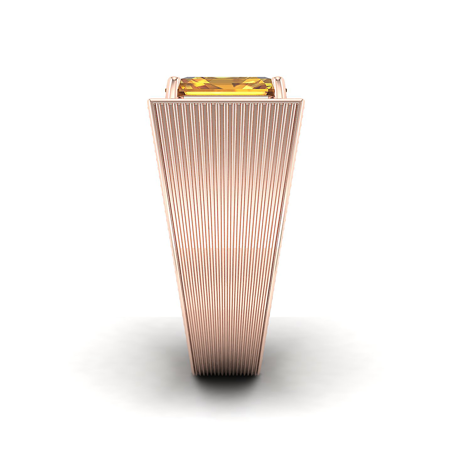 The Flaming Yellow Sapphire Gold Ring