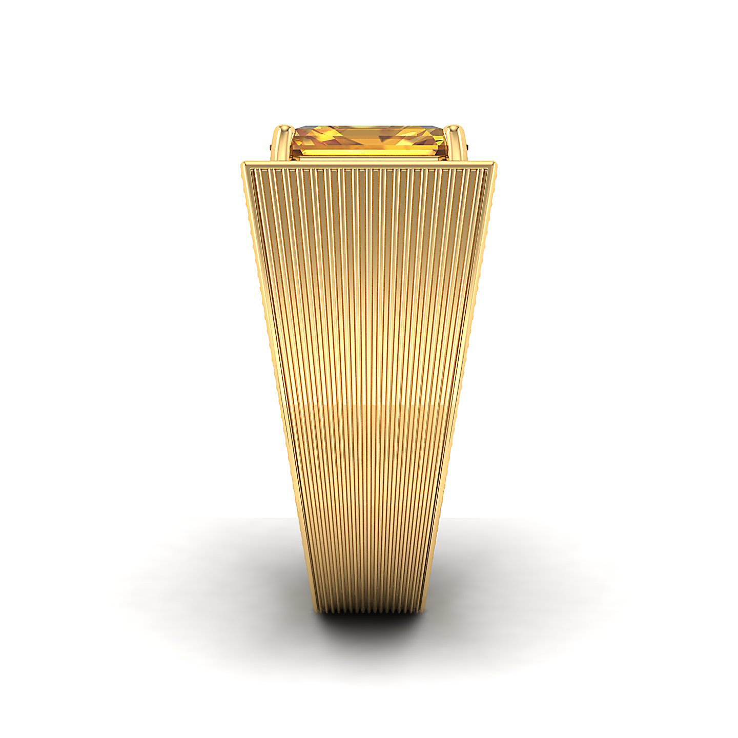 The Flaming Yellow Sapphire Gold Ring