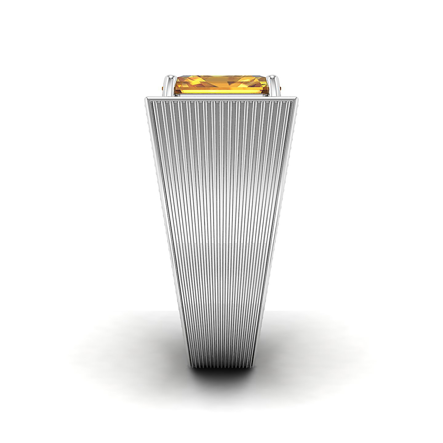 The Flaming Yellow Sapphire Gold Ring
