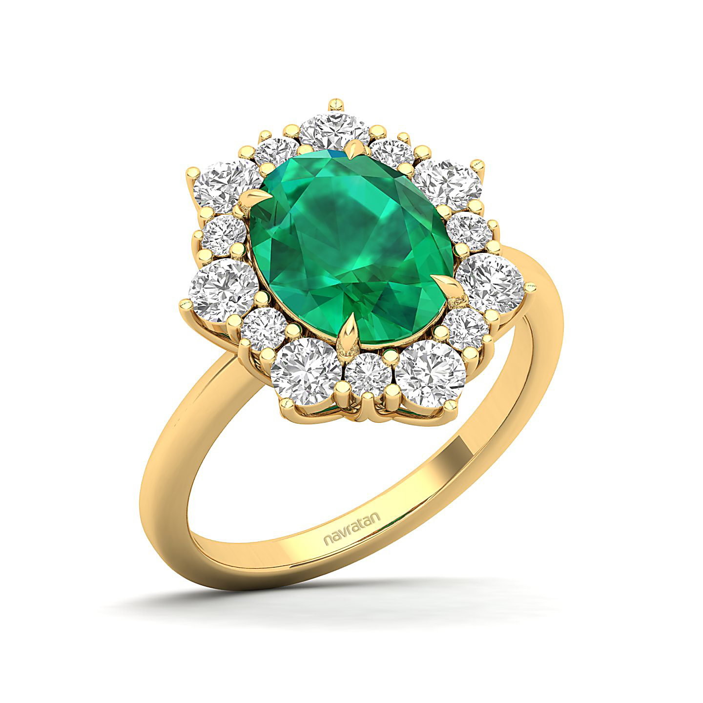 The Floral Cluster Emerald Ring