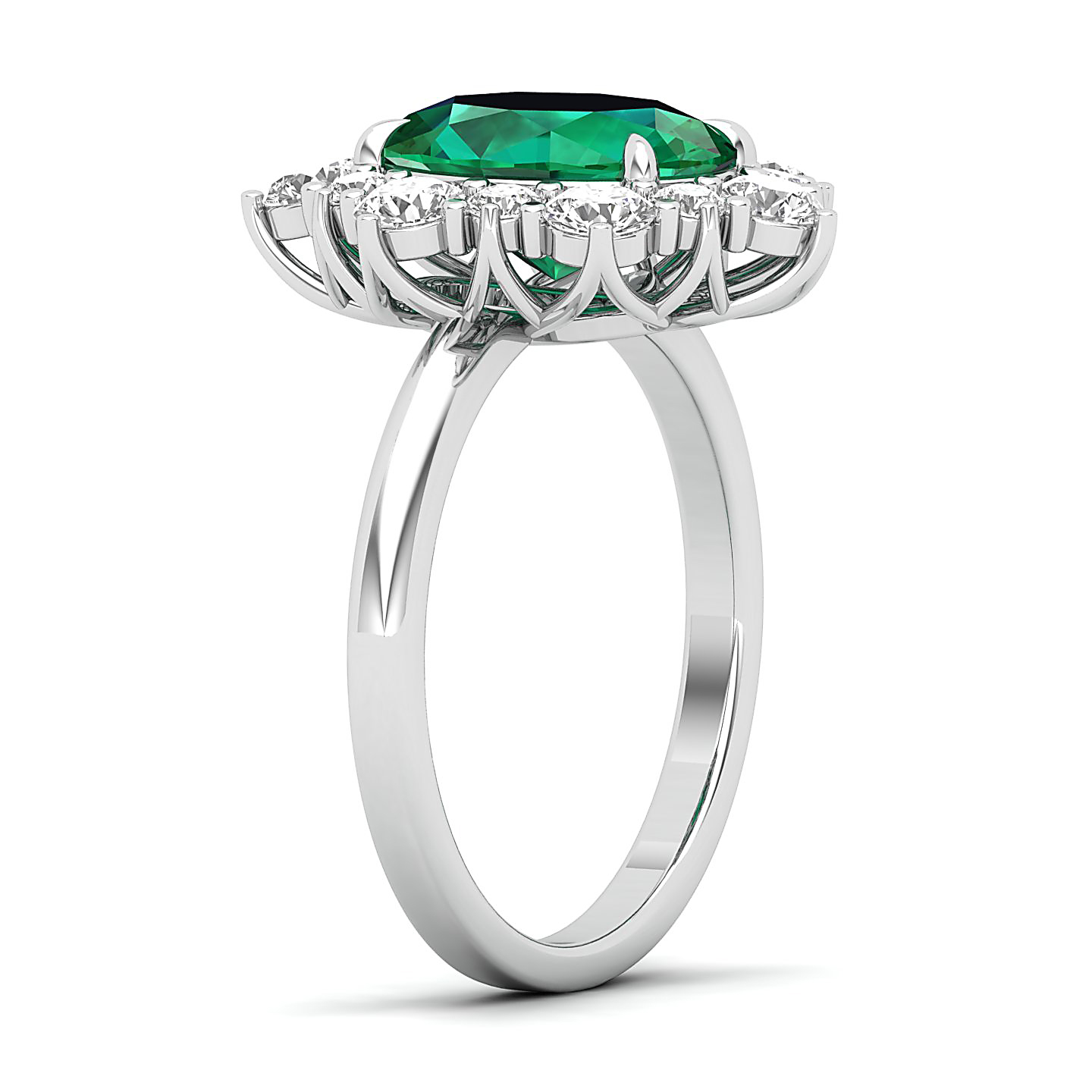 The Floral Cluster Emerald Ring