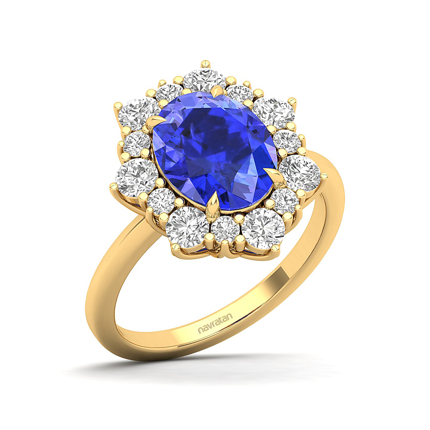 The Floral Cluster Tanzanite Ring