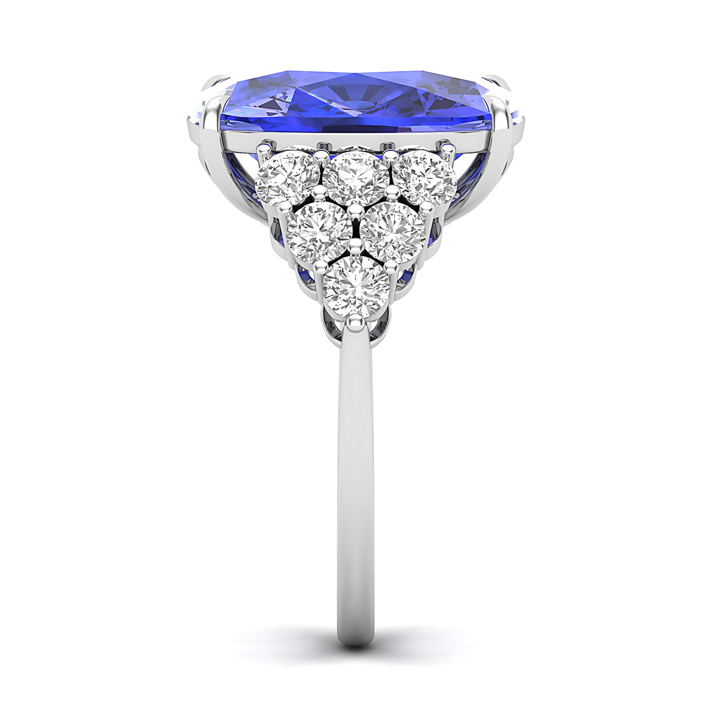 The Glittery Cluster Tanzanite Ring