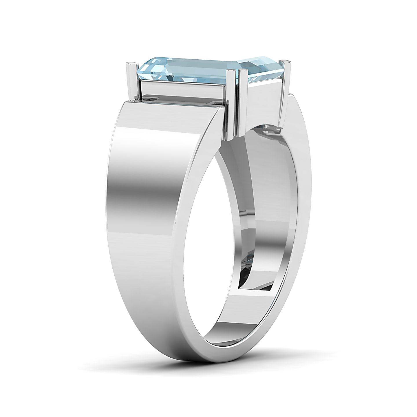 The Glorious Aquamarine Gold Ring