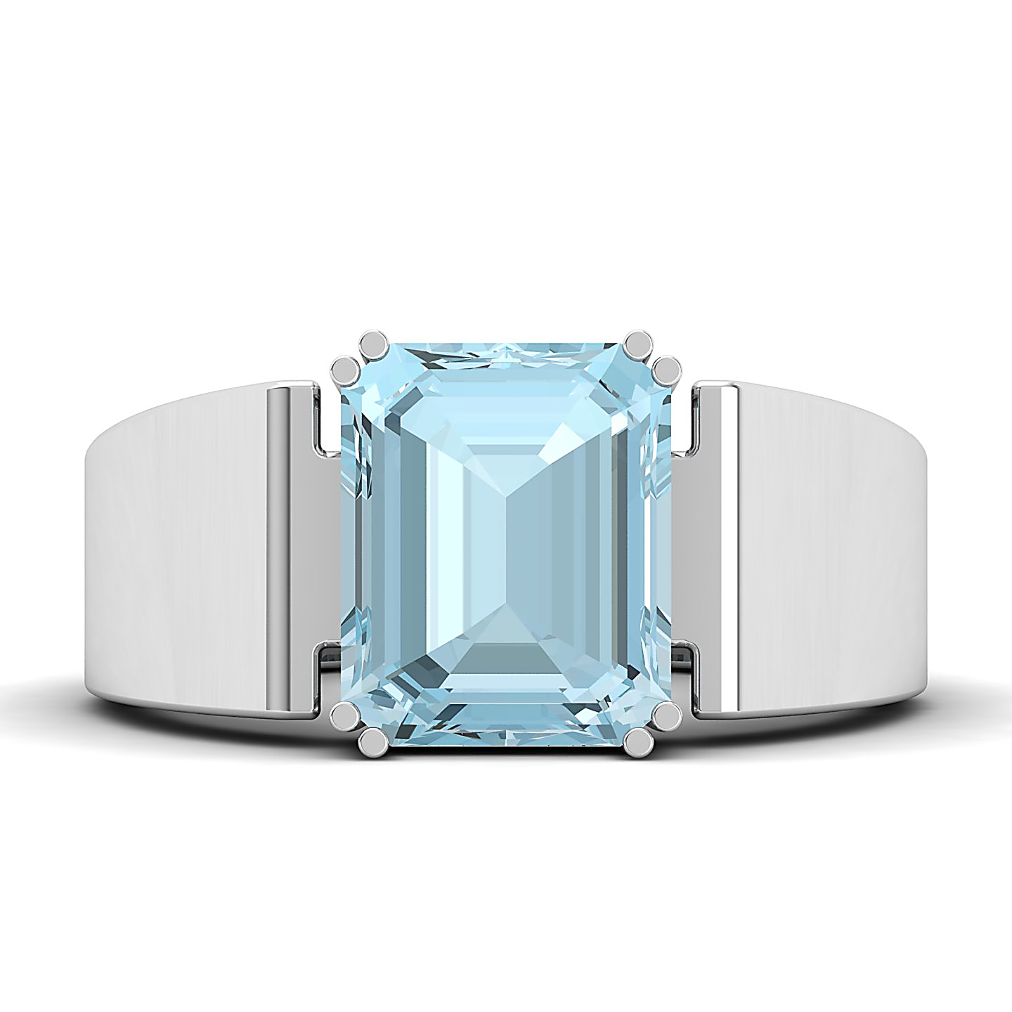 The Glorious Aquamarine Gold Ring